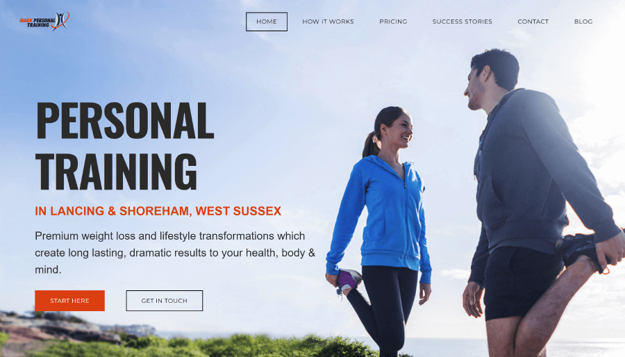 Mark Personal Training Website